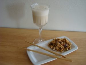 Almond Milk With Granola