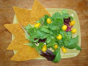 Crackers and Salad