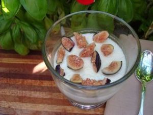 Figs on Raw Vegan Almond Milk Yoghurt
