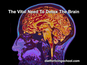 the brain relies on detoxification to rinse away harmful wastes and proteins