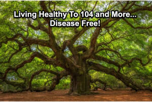 living over 104 years old disease free is simply the natural order of the universe